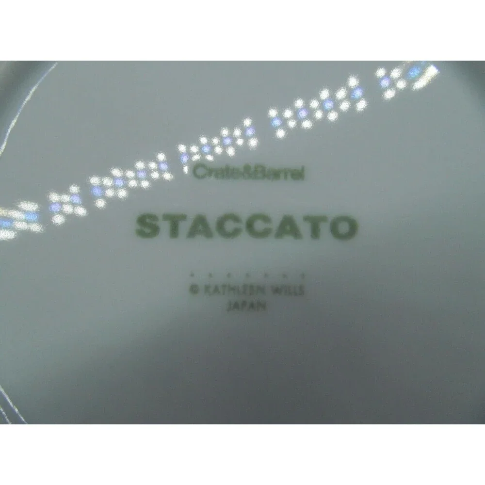 Crate And Barrel Staccato By Kathleen Wills Set Of Three 9 1/4